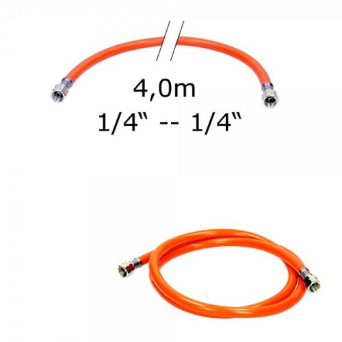gasschlauch 400cm 1 4 auf 1 4 mitteldruck orange 600x600