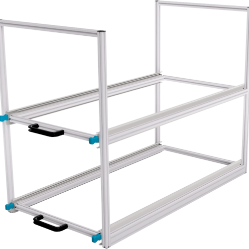 SYS-RACK Kastenwagen Heckauszug Regal-System 94 x 49 x 60,5 cm - Transportieren & Befestigen