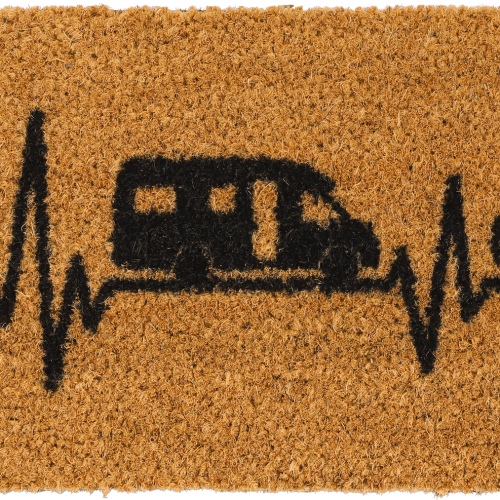 Berger Kokos Fußmatte Camper 50 x 25 cm - Vorzeltteppich & Zeltboden