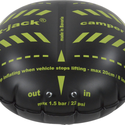 Flat-Jack Camper 2.0 Reifen-Luftkissen für Fahrzeuge bis 6 Tonnen & bis 305 mm Reifenbreite - Stufen- & Ausgleichskeile
