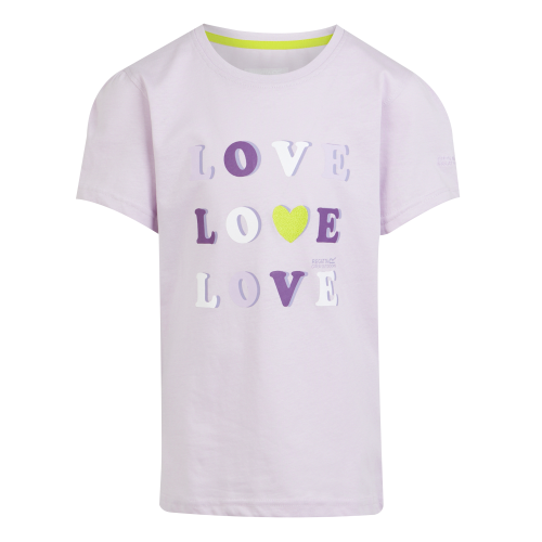 Regatta Bosley VII Kinder T-Shirt rosa 104 - Kinder T-Shirts & -hemden