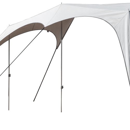 Campooz Caravanning Trekking 375 - inkl. Gestänge silbergrau - Sonnensegel & Vordächer