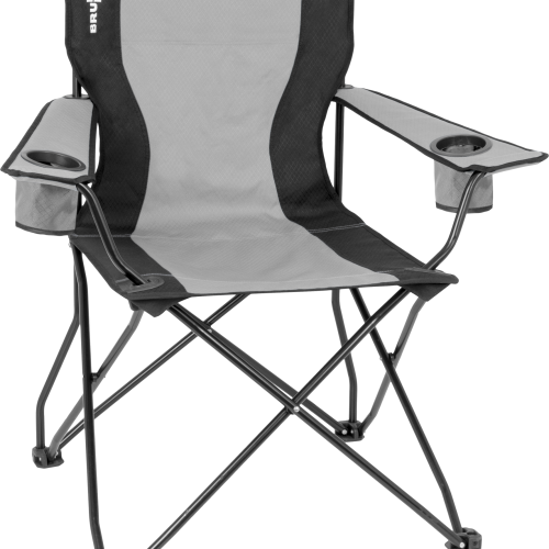 Brunner Action Armchair Equiframe Faltstuhl / Campingstuhl mit Armlehnen schwarz/grau - Faltstühle