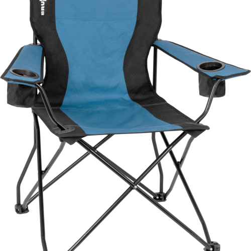 Brunner Action Armchair Equiframe Faltstuhl / Campingstuhl mit Armlehnen schwarz/blau - Faltstühle