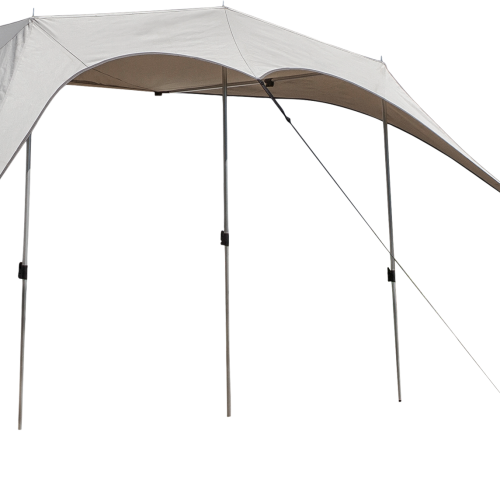 Campooz Caravanning Travelling 360 - inkl. Gestänge beige - Sonnensegel & Vordächer