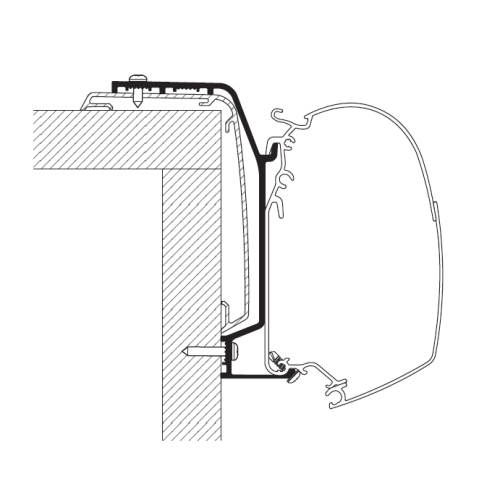 Thule Adapter Roof Rapido S6 2024 - 4,5 Meter - Markisenadapter