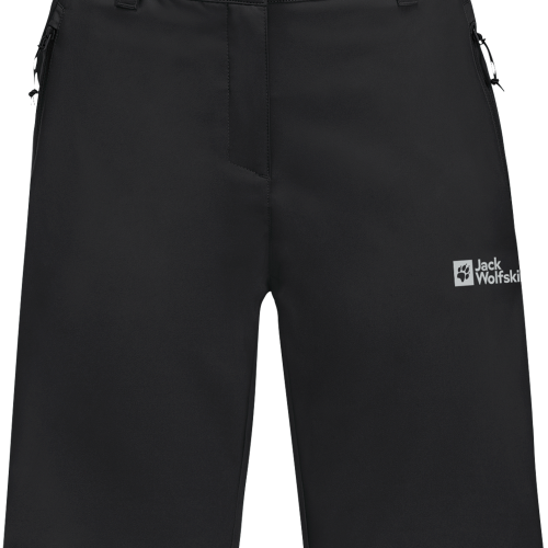 Jack Wolfskin Active Track Damen kurze Softshellhose schwarz 36 - Damenhosen, -röcke & -kleider