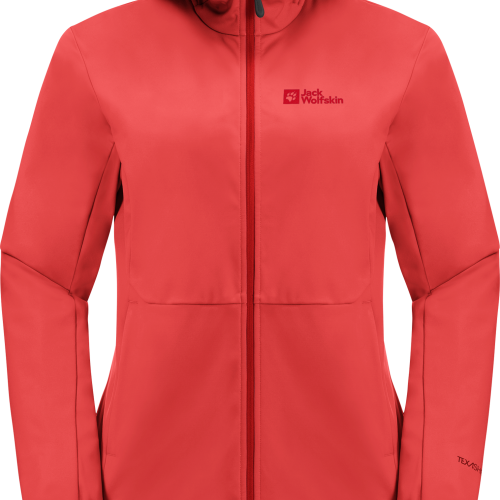 Jack Wolfskin Feldberg Hoody Damen Softshelljacke melon XXL - Damenjacken