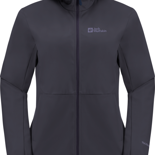 Jack Wolfskin Feldberg Hoody Damen Softshelljacke dunkelgrau M - Damenjacken