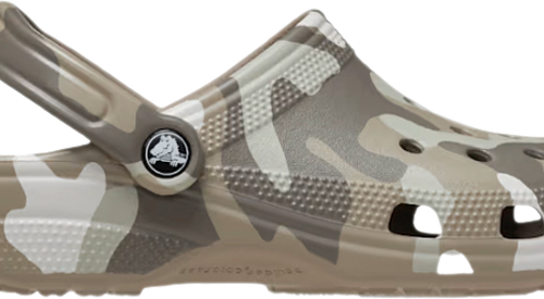 Crocs Classic Printed Camo Clog Unisex Allround Schuh hellbraun 39-40 - Damenschuhe
