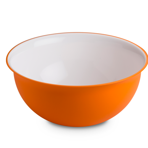 Omada Salatschüssel 26,5 cm 3,5 Liter weiß orange - Schüsseln & Schalen