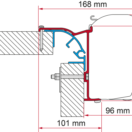 Fiamma Kit Bailey MK Markisenadapter für Fiamma F45 MK 2 - Markisenadapter