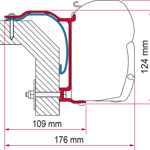 Fiamma Kit Laika X Markisenadapter für Fiamma F45 - Markisenadapter