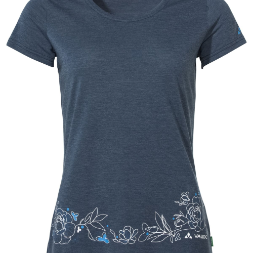 Vaude Skomer Print T-Shirt II Damen T-Shirt dunkelblau 46 - Damenshirts, -blusen & -pullover