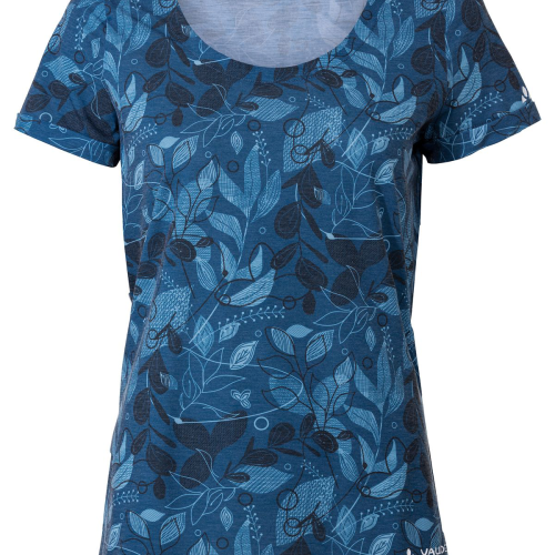 Vaude Skomer Print Damen T-Shirt blau 40 - Damenshirts, -blusen & -pullover