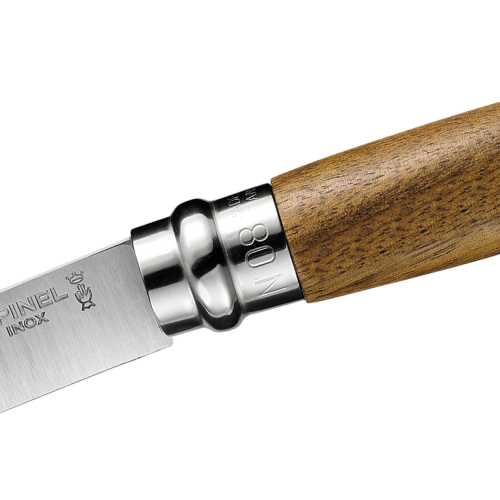 Opinel N°08 Taschenmesser Klingenlänge 8,5 cm Walnussholz  - Campingbesteck