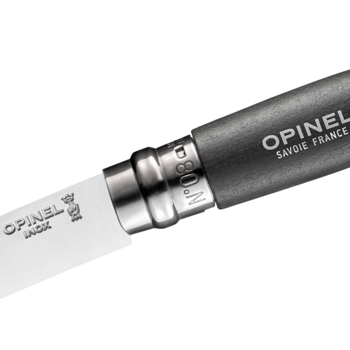 Opinel N°08 Taschenmesser Klingenlänge 8,5 cm schwarz - Campingbesteck