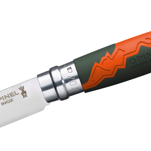 Opinel N°07 Outdoor Junior Taschenmesser mit integrierter Pfeife Klingenlänge 8 cm khaki - Campingbesteck