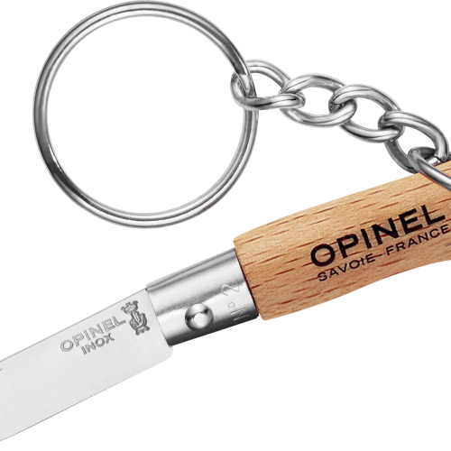 Opinel N°02 Taschenmesser mit Schlüsselanhägner Klingenlänge 3,5 cm - Campingbesteck
