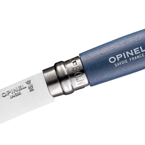 Opinel N°08 Taschenmesser Klingenlänge 8,5 cm dunkelblau - Campingbesteck