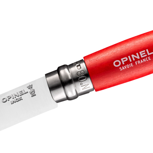 Opinel N°08 Taschenmesser Klingenlänge 8,5 cm rot - Campingbesteck