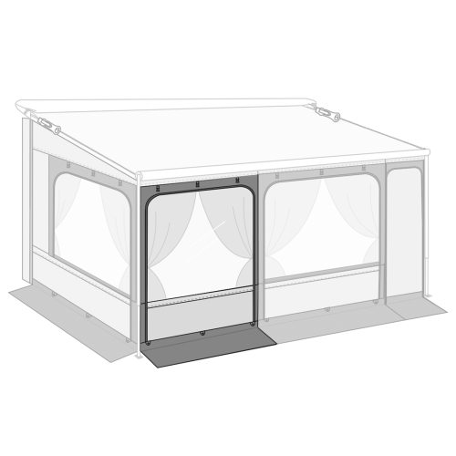 Fiamma Front Panel Ersatzfrontwand für Caravan Store XL Vorzelte 190 cm - Ersatzteile Zelte & Markisen