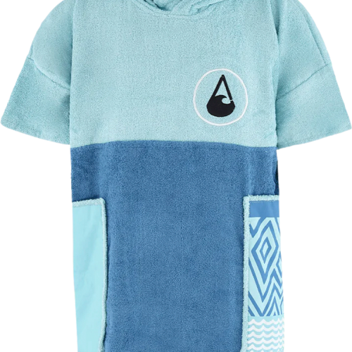 Wave Hawaii Maxi Bambus Kinder Poncho XS hellblau XS - Kinder T-Shirts & -hemden