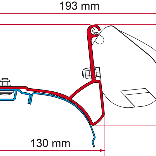 Fiamma F35 Pro Kit VW T5/T6 Multivan - Transporter - Markisenadapter
