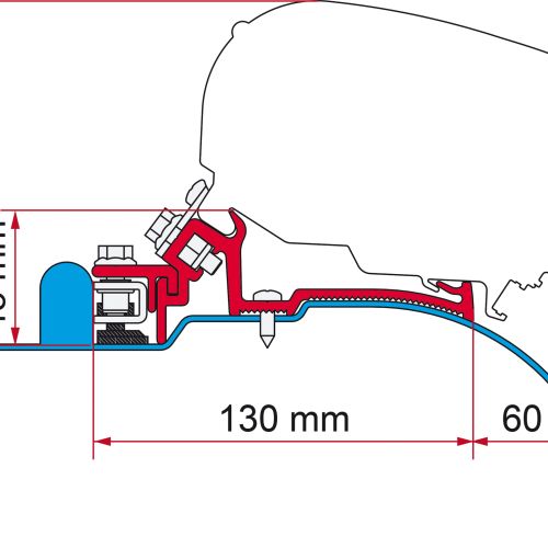 Fiamma Markisenadapter-Kit Iveco Daily H2 - Markisenadapter