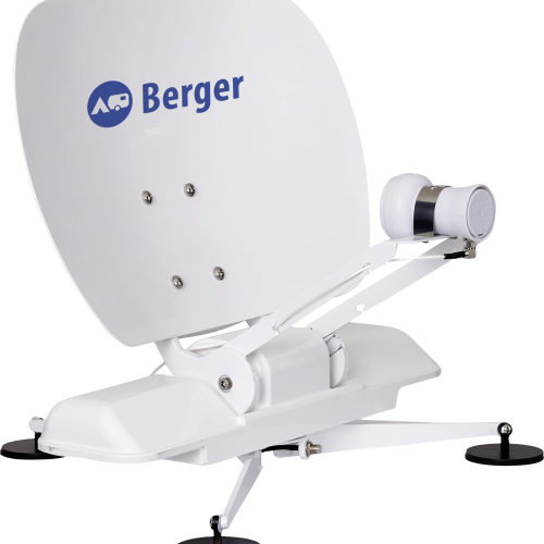 Berger Pathfinder faltbare vollautomatische Sat-Anlage - Camping-Sat-Anlagen