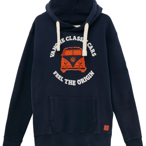 Vanone Bulli Freundschaft Unisex Hoodie dunkelblau XXXL - Damenshirts, -blusen & -pullover von Van One Classic Cars