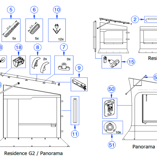 Thule Transformations Kit  Residence Rafter 6300  - Thule Ersatzteilnummer 1500603355 - Ersatzteile Zelte & Markisen