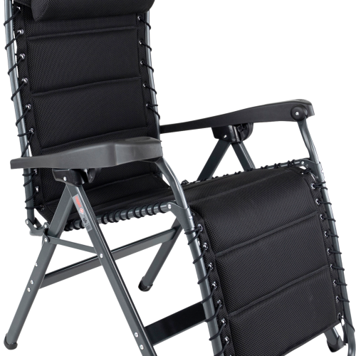 Crespo AP-232 Liegestuhl Air Deluxe schwarz - Relaxsessel