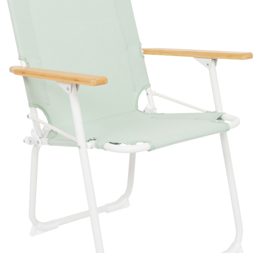 Bo-Camp Pastel Mosset M Campingstuhl mit Bambus Armlehnen grün - Klappstühle