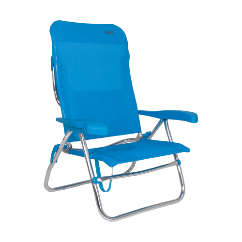 Crespo AL/223 Classic Strandstuhl / Liege blau - Strandstühle