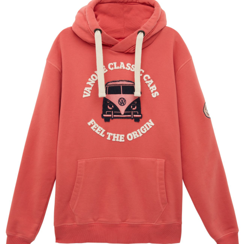 Vanone Bulli Freundschaft Unisex Hoodie melon L - Damenshirts, -blusen & -pullover von Van One Classic Cars