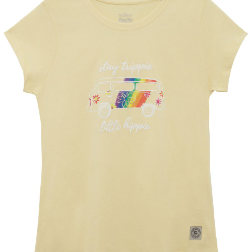 Van One Trippie Hippie Damenshirt  gelb L - Damenshirts, -blusen & -pullover von Van One Classic Cars