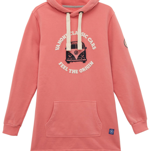 Vanone Bulli Freundschaft Lang Damen Hoodie melon M - Damenshirts, -blusen & -pullover von Van One Classic Cars