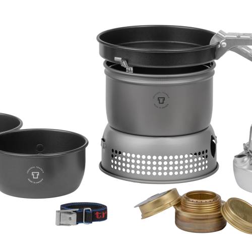 Trangia Trangiakök 27-6 HA Campingkochset 4- teilig mit Spiritusbrenner Set 5 - Spirituskocher