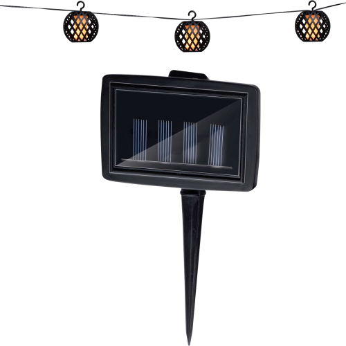 Grundig Lichterkette solarbetrieben 1,8 Meter mit 8 LED-Glühbirnen - LED Campingleuchten