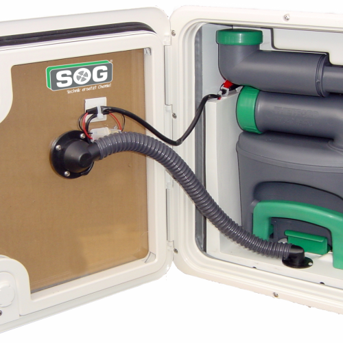 SOG I Typ D (C400) 12V Toilettenentlüftung Türvariante dunkelgrau - Toilettenentlüftungen & Zubehör
