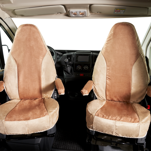 Hindermann Schonbezug Armlehnebezug für MB Sprinter - AGUTI-Sitz Milan 12 2-teilig Beige - Sitze & Drehkonsolen