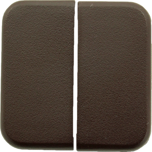 Inprojal System 10.000 Doppelflächenwippe für Wippschalter braun - Schalter, Taster & Rahmen