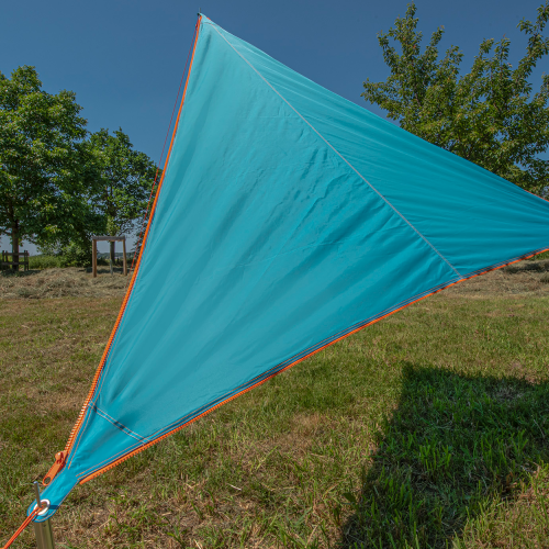 Bent Sonnensegel Zip-Canvas Türkis - Pavillons & Tarps