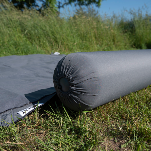 Bent Kissenrolle Zip-XL Lounger steel grey - Reisekissen & Sitzunterlagen