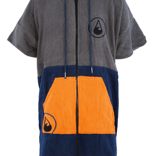 Wave Hawaii Reißverschluss Poncho Shany Unisex L  dunkelblau L - Damenshirts, -blusen & -pullover