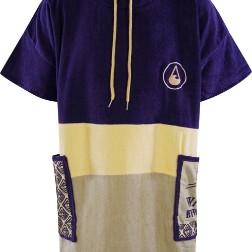 Wave Hawaii Strandponcho Hoopa Unisex M  dunkelblau M - Damenshirts, -blusen & -pullover