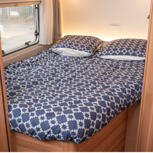 Berger Ready to go Bettdeckensystem 130/135x195/200 cm rechte Ecke dunkelblau - Decken