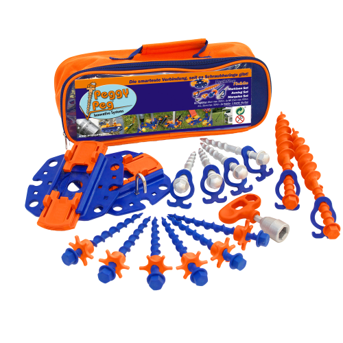 Peggy Peg Fix&Go Peg&Stop Markisen Set mit Schraubheringe und Ankerplatten 30-tlg. - Zeltheringe & Abspannmaterial