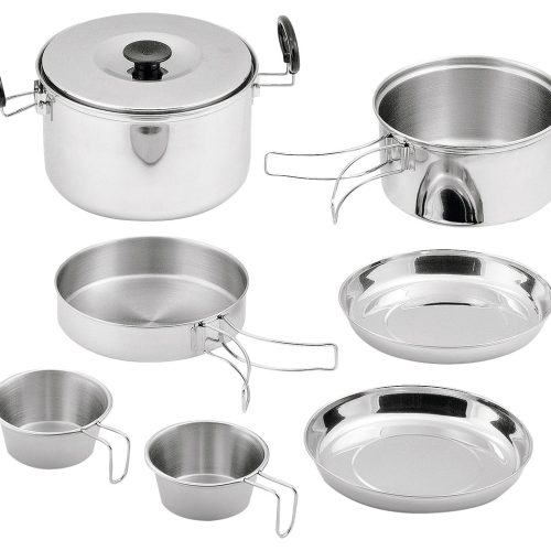 Berger Edelstahltopf-Set mit klappbaren Griffen 9 teilig - Kochgeschirr-Sets
